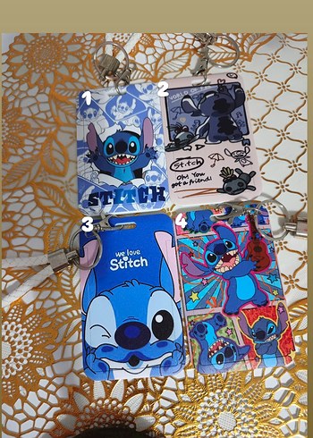  Renkli Stitch Temalı Anahtarlık