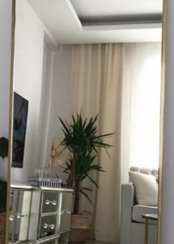 Beyaz Çerçeveli Büyük Boy Boy Aynası