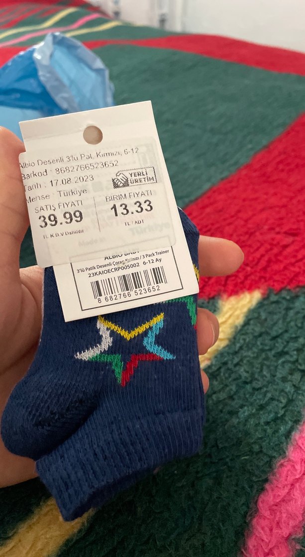 ALBiO Renkli Erkek Çocuk Patik Çorap 3'lü - Görsel 2