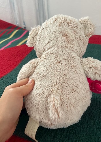 Kalpli Beyaz Peluş Ayıcık - Görsel 2