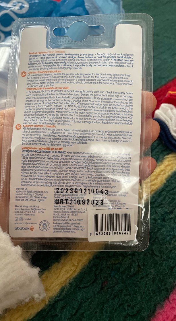 Bebek Plus Mavi Kelebek Emzik 0-6 Ay - Görsel 2