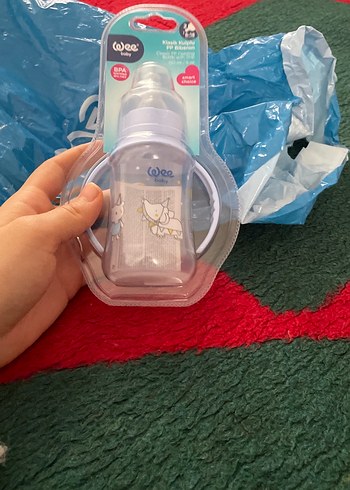 Pastel Mavi Bebek Biberonu 150 ml - Görsel 3