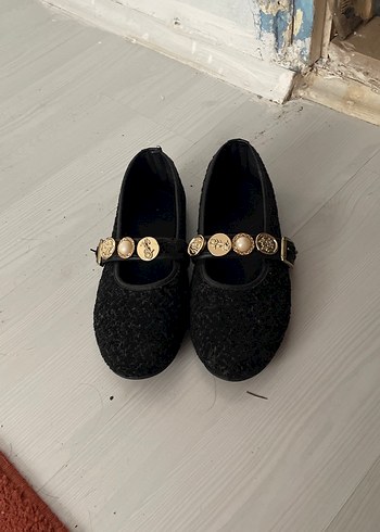 Siyah Yılan Desenli Tokalı Kadın Babet - Görsel 2