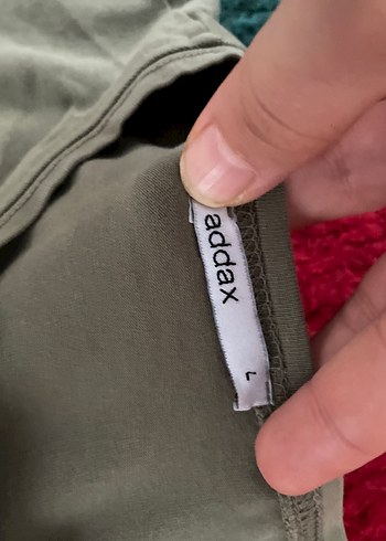 Kadın Yeşil Uzun Kollu Pamuklu Basic Tişört - Görsel 2