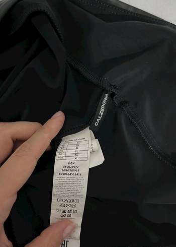 Siyah Basic Kadın Tayt Deri - Görsel 2