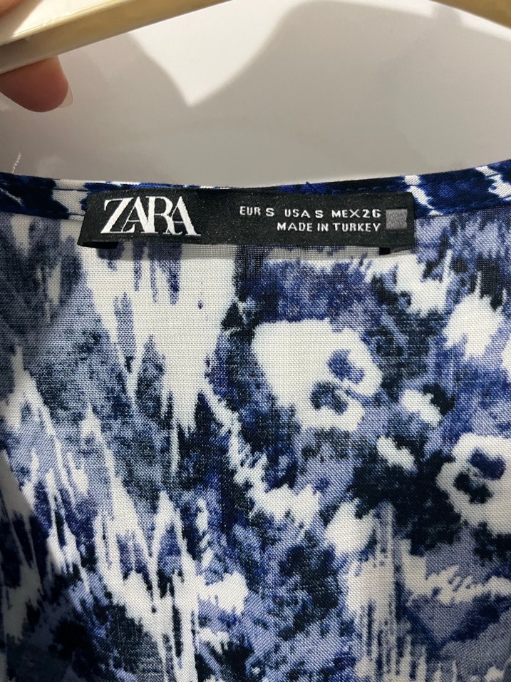 Bohem Tarz Midi Mavi elbise - Görsel 2