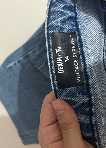 Diğer Kadın Mavi Kot Pantolon Bol Kesim