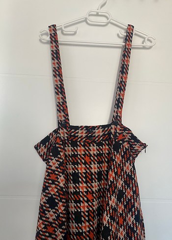 Renkli askılı etek - Görsel 2