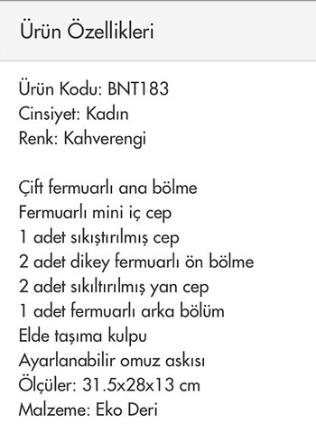 Benetton Benetton Baskılı Kahverengi Deri Sırt Çantası
