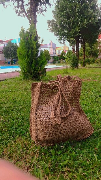 Beden çeşitli Renk El yapımı hasır çanta