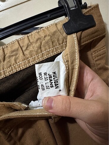 32 Beden kahverengi Renk Kiremit rengi kot jeans