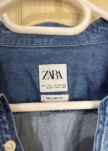 Erkek Mavi Denim Gömlek Uzun Kollu - Görsel 2