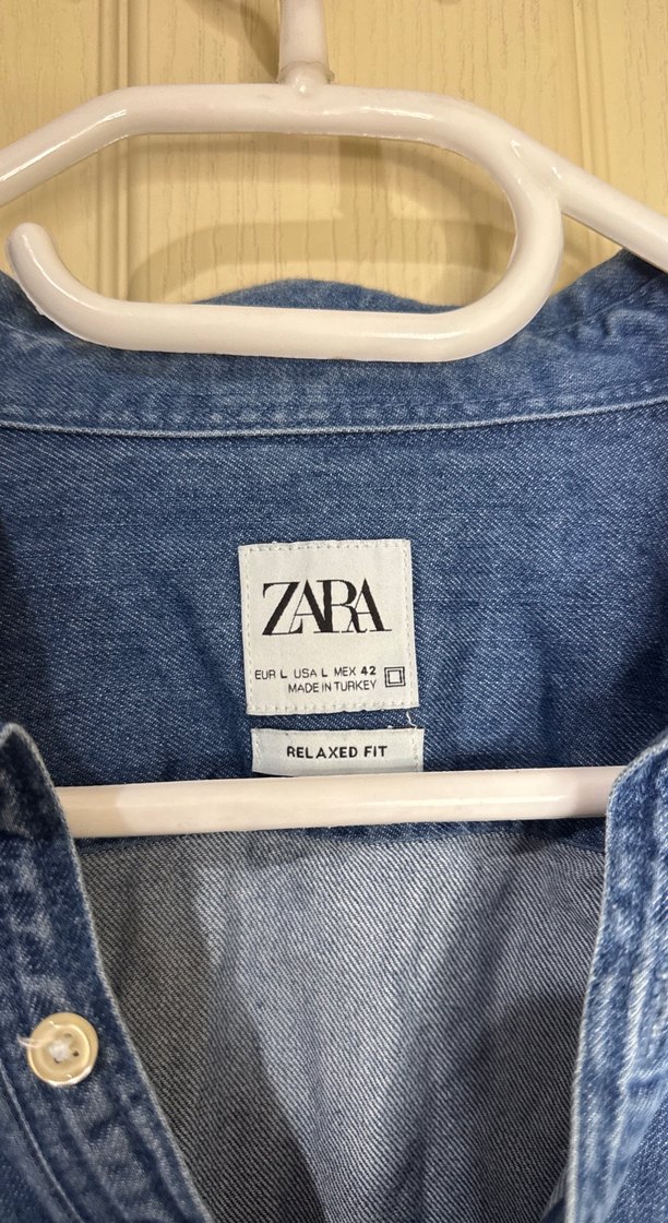 Erkek Mavi Denim Gömlek Uzun Kollu - Görsel 2