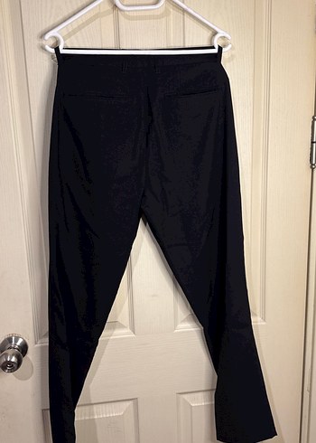 Siyah Regular Fit erkek  Kumaş Pantolon - Görsel 3