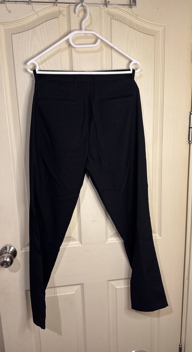 Siyah Regular Fit erkek  Kumaş Pantolon - Görsel 3