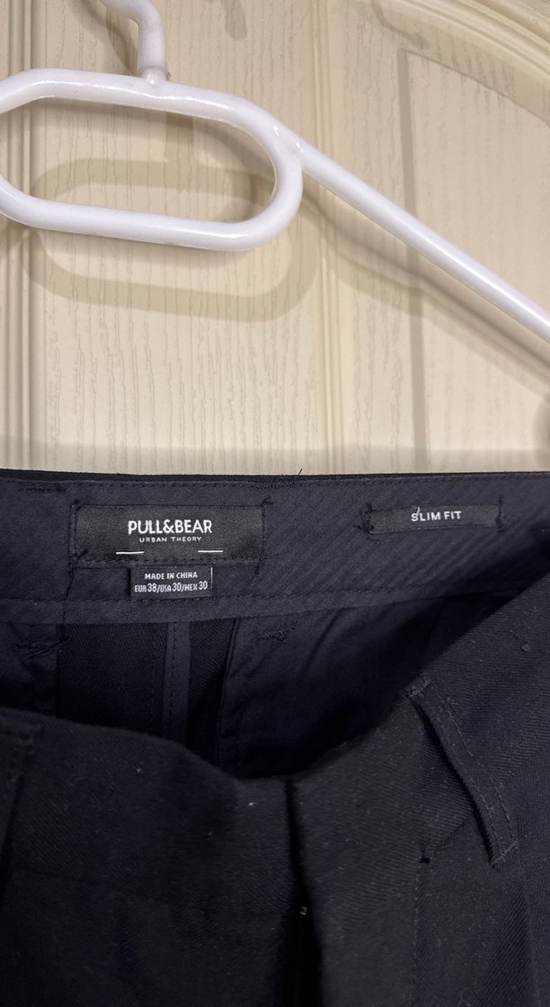 Siyah Regular Fit erkek  Kumaş Pantolon - Görsel 2