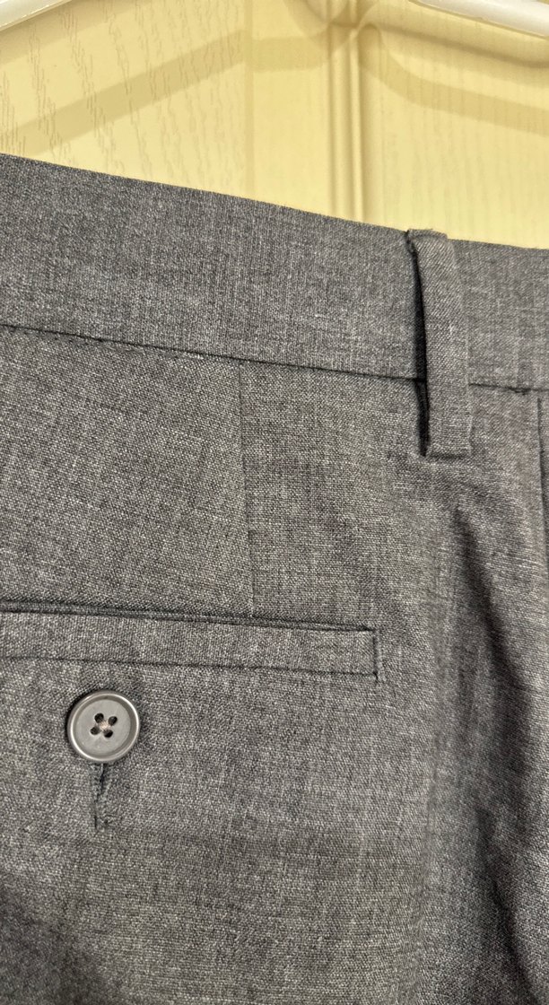 Gri Regular Fit Ofis Pantolonu - Görsel 3