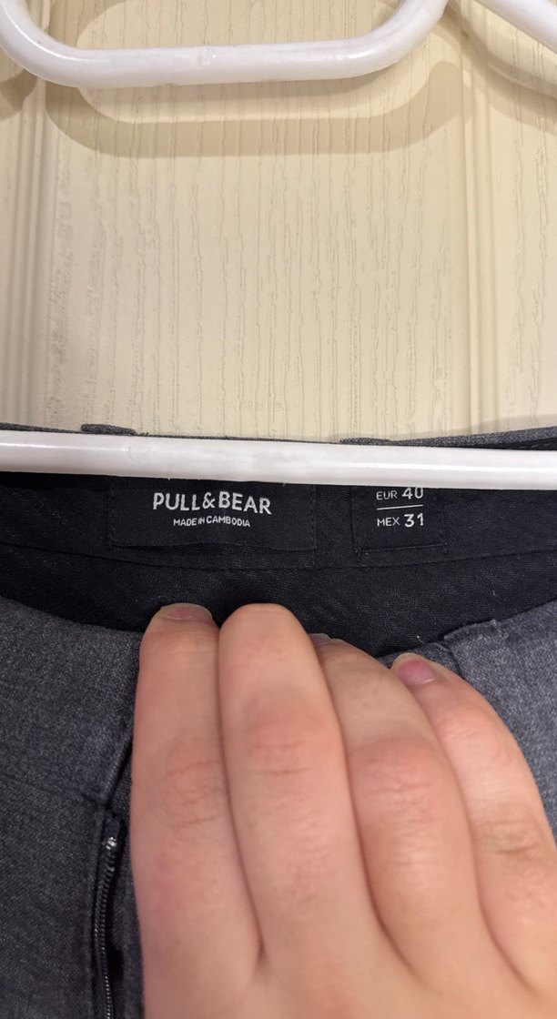 Gri Regular Fit Ofis Pantolonu - Görsel 4