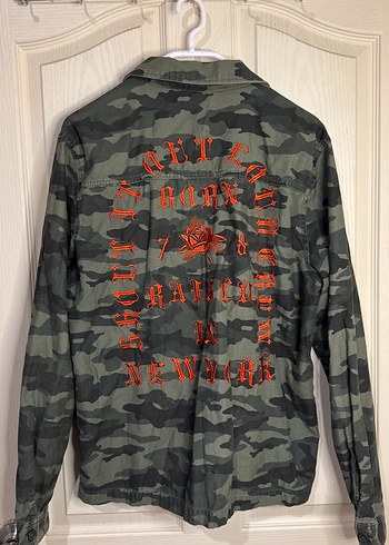 Gri Kamuflaj Desenli  Ceket - Görsel 3