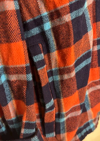 Kareli Düğmeli Erkek Gömlek - Görsel 3