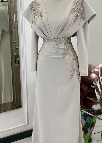 Uzun kuyruklu balık model tesettür abiye