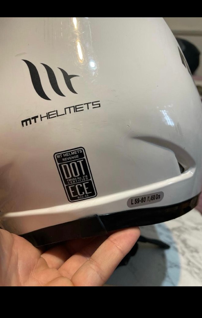 Beyaz Parlak mt kask Motosiklet Kaskı - Görsel 5