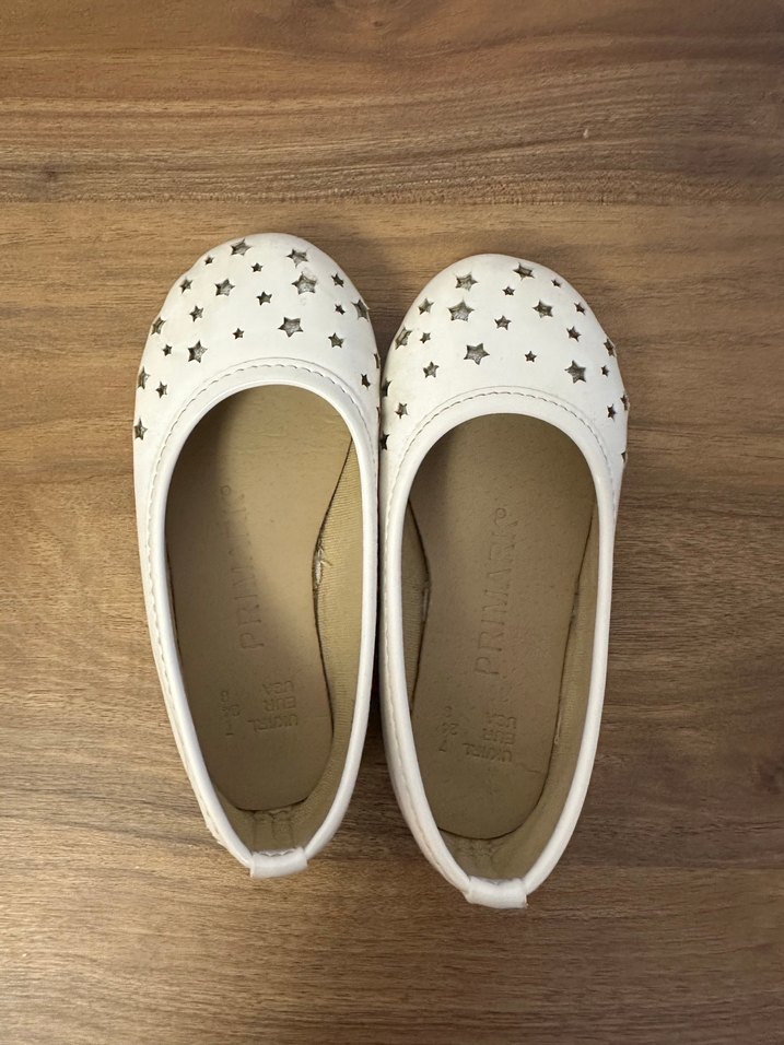 Beyaz Kız Çocuk Rugan Babet - Görsel 5