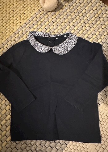 Kız Çocuk Uzun Kollu Baskılı Pamuklu Tişört - Görsel 7