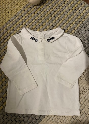 Kız Çocuk Uzun Kollu Baskılı Pamuklu Tişört - Görsel 2