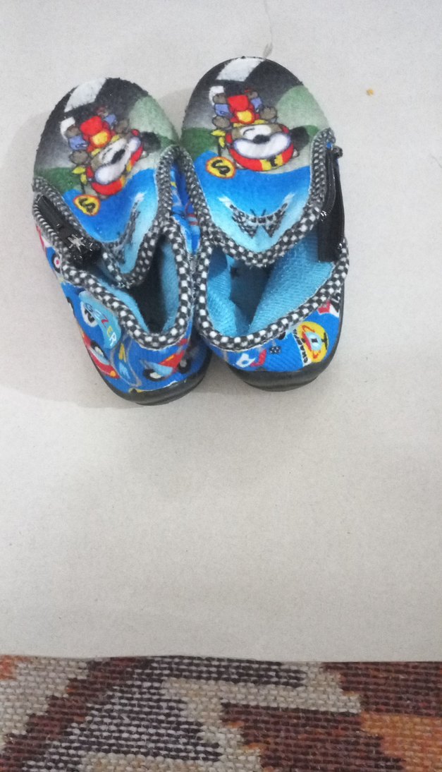 Erkek Çocuk Mavi Renkli Desenli Panduf - Görsel 3