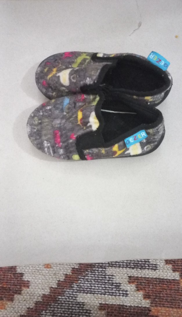 Erkek Çocuk Gri Çok Renkli Kaydırmaz Panduf - Görsel 2