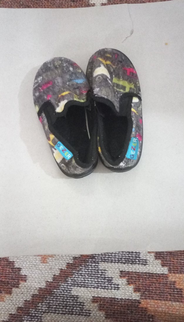 Erkek Çocuk Gri Çok Renkli Kaydırmaz Panduf - Görsel 3