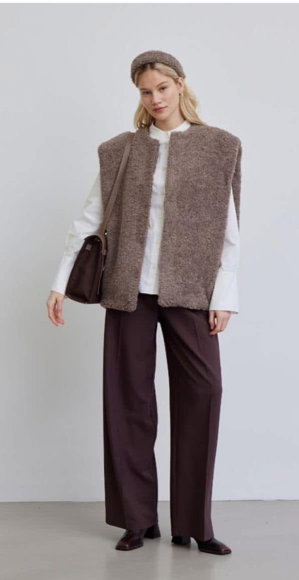 Manuka pelüş Kadın Yelek - Görsel 2