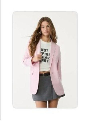Stradivarius Pembe Kadın Blazer Ceket