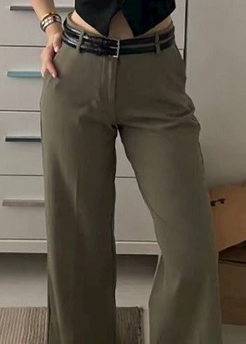 s Beden Zara Kemerli Kumaş Pantolon