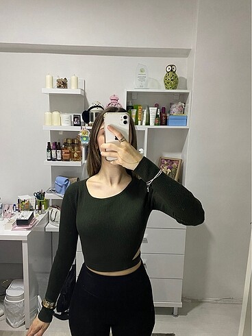 Bershka crop bluz
