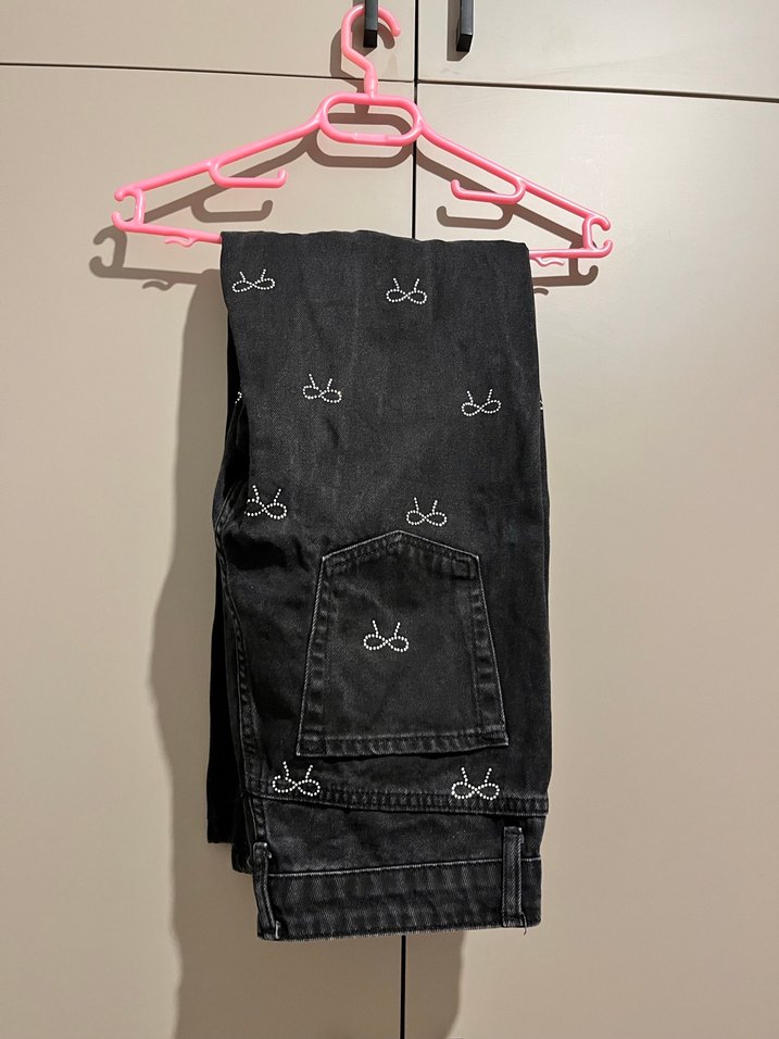 Milla fiyonk yüksel bel wide leg jeans - Görsel 2