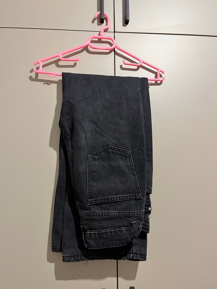 Milla siyah wide leg jeans - Görsel 2