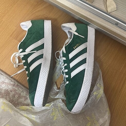 38,5 Beden yeşil Renk Adidas Gazelle Dark Green