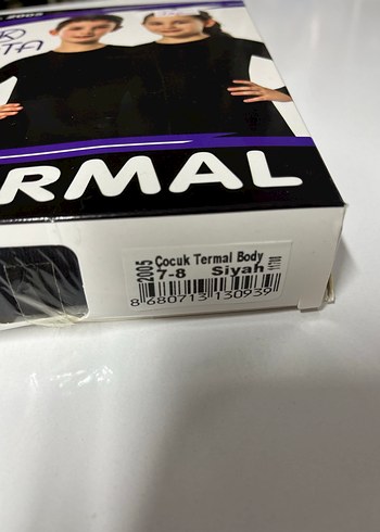 Kota Kids Siyah Termal Body - Görsel 2