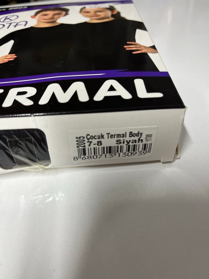 Kota Kids Siyah Termal Body - Görsel 2