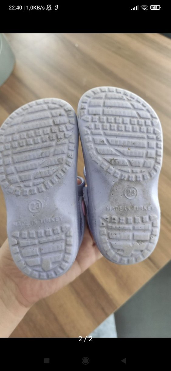 Minnie Mouse Baskılı Mor Kız Çocuk Sandalet - Görsel 2