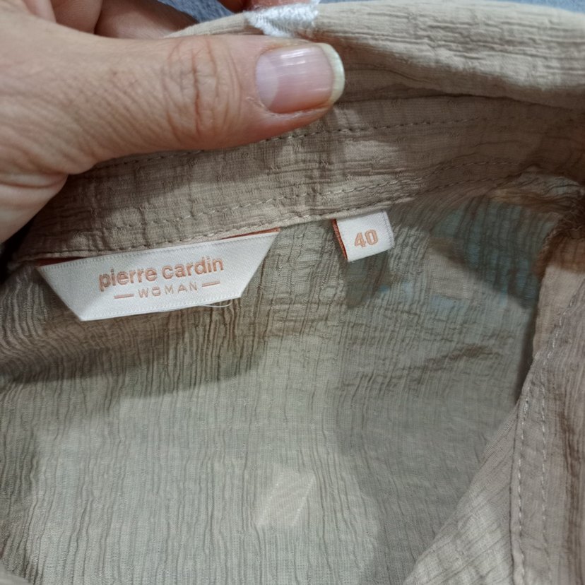 Bej Uzun Kollu Salaş Kadın Elbise - Görsel 2