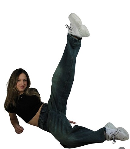 38 Beden St.poll Unisex BAGGY Jeans