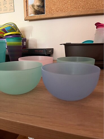  Beden Tupperware Plastik tabak 5 li