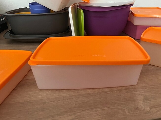  Beden ten rengi Renk Tupperware 7 li saklama kabi