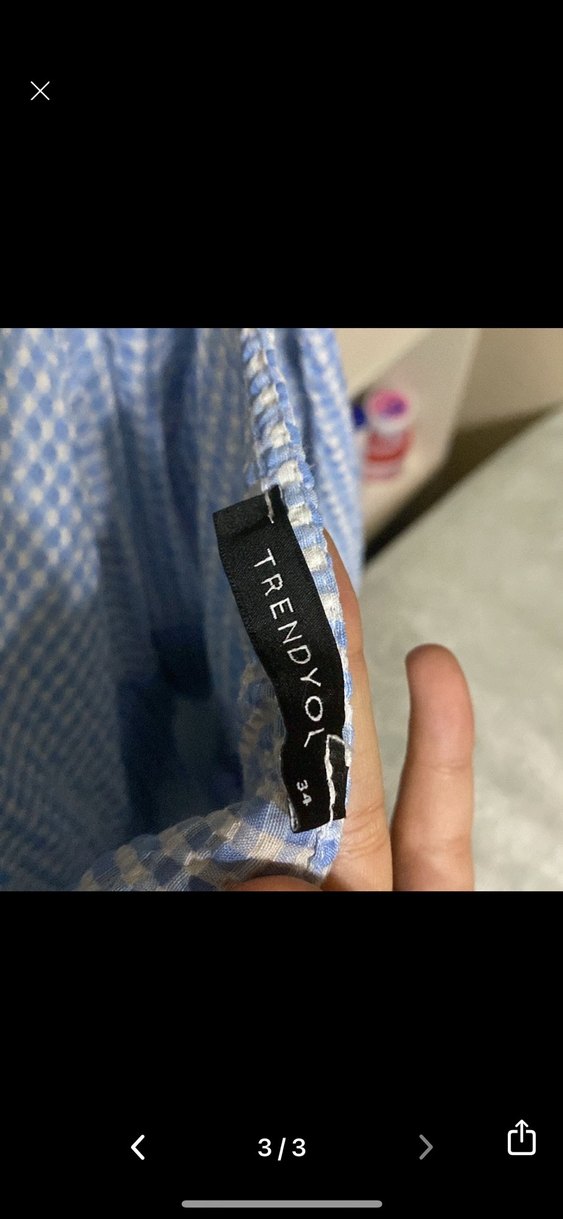 Mavi Bağcıklı Midi Kadın Elbise - Görsel 3