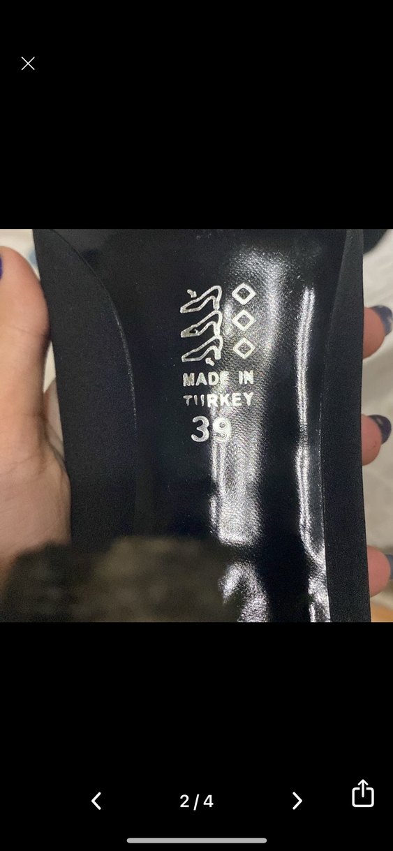 Siyah Modern Klasik Stiletto Topuklu Kadın Ayakkabı - Görsel 2