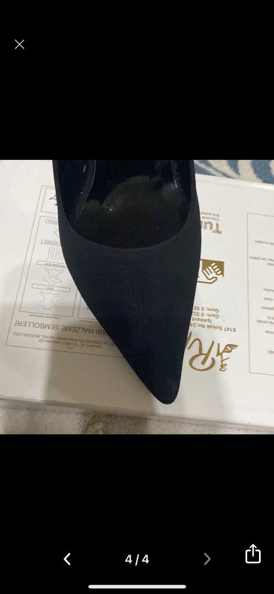 Siyah Modern Klasik Stiletto Topuklu Kadın Ayakkabı - Görsel 4