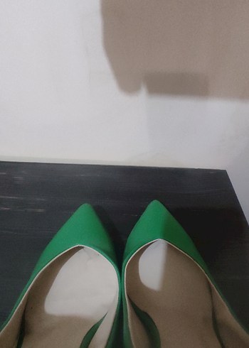 Yeşil Kadın Stiletto Topuklu Ayakkabı - Görsel 3